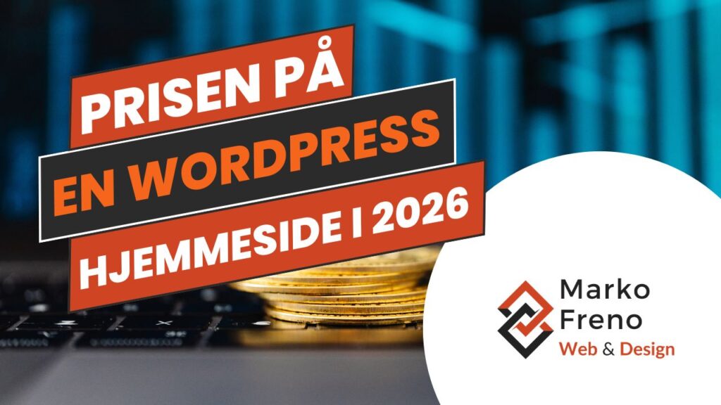 Oversigt over hjemmeside priser fra MF WebDesign